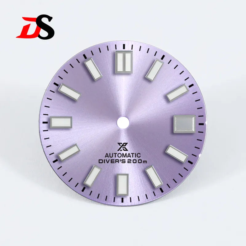 28.5mm Sunburst X Dial Blue Lume Small for NH35 Movement Watch Accessories