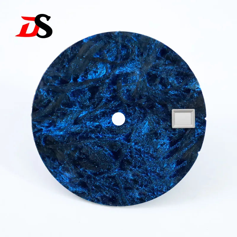 28.5mm Carbon Fiber Dial Rich Color Lava Texture Blank Surface NH35NH38 Movement Date