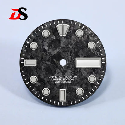 28.5mm Dial BGW9 C3 Lume Ice Crystal Titanium for NH35 NH36 Movement