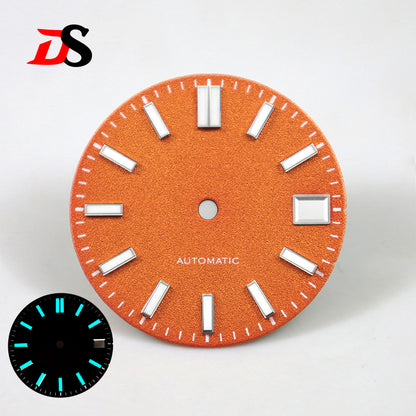 Spark Texture Date Blue Lume 28.5mm NH35 Dial