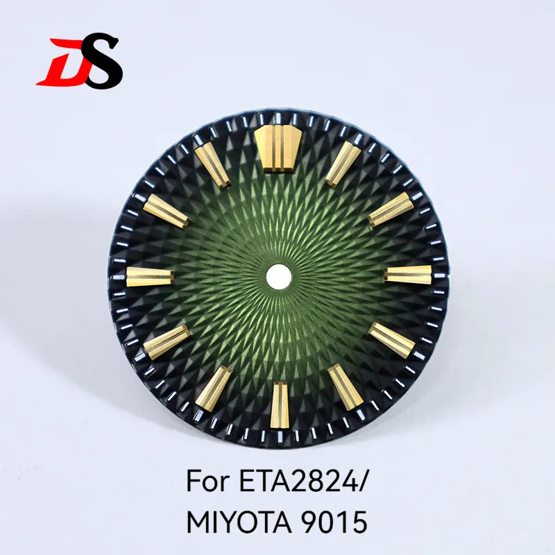 Pineapple Face Dial GS Diamond Pattern 28.5mm Dial No Lume Suitable for NH35 NH38 ETA2824/MIYOTA 9015 Movement No Date