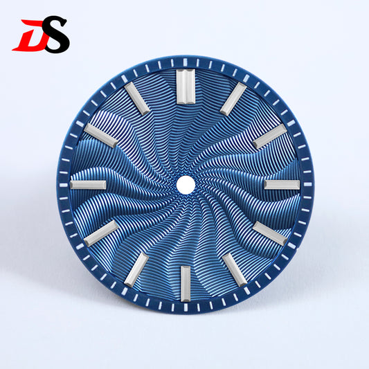 28.5mm Dial Guilloche Dial NH35 ETA2824 SW200 MIYOTA 9015 9039 Movement No Date