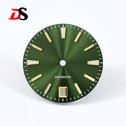 GS 28.5mm Sunburst Dial 6 O'clock Blue Lume NH35 Movement No Lume