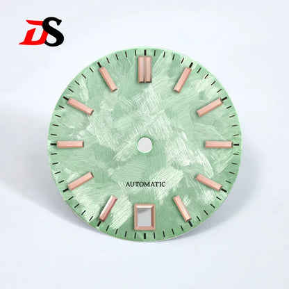 New 28.5mm 6 O'clock Date Dial No Lume Sakura Purple Pink for NH35 Movement SKX007