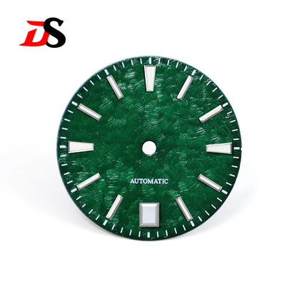 62GS 6 O'clock Date Dial Cherry Minute Mark NH35 Blue Lume Sakura Spring Light-green 28.5mm for SKX007 GS