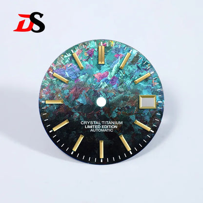 Ice Crystal Titanium Dial 28.5mm Dial No Lume NH35 Movement
