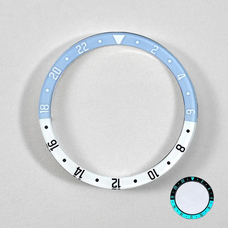 38*30.6mm Sapphire bezel blue lume
