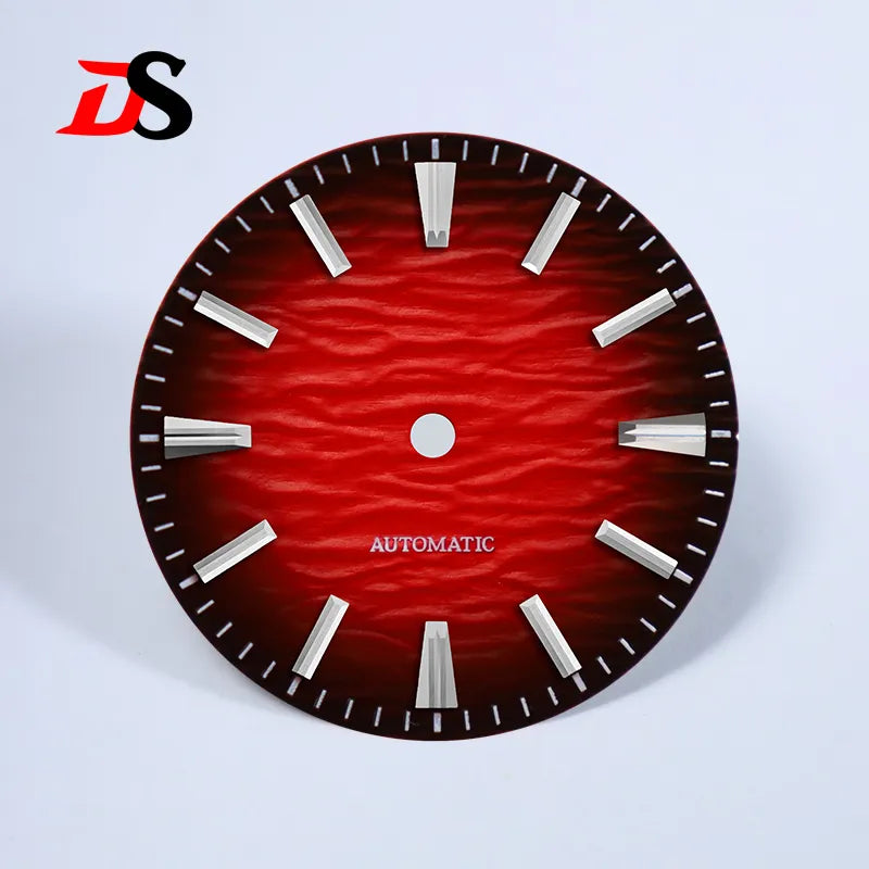 Wave Dial 28.5mm Gradient No Lume for NH35/NH38 Movement 3 O'clock Date/no Date