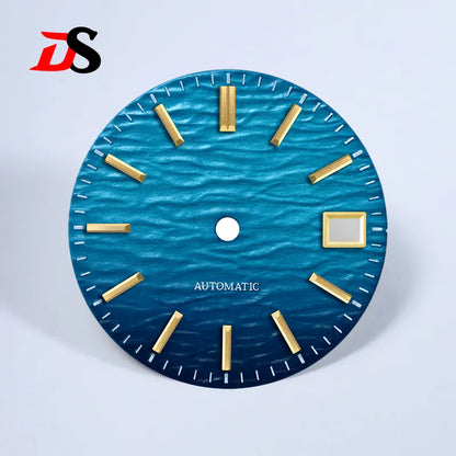 Gradient Wave Dial 28.5mm No Lume for NH35/NH38 Movement 3 O'clock Date/no Date