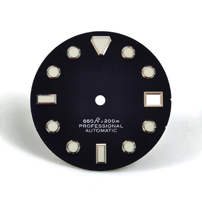 28.5mm Dial Sunburst Matte Gradient Dial Blue Lume Nh35 Movement SKX007