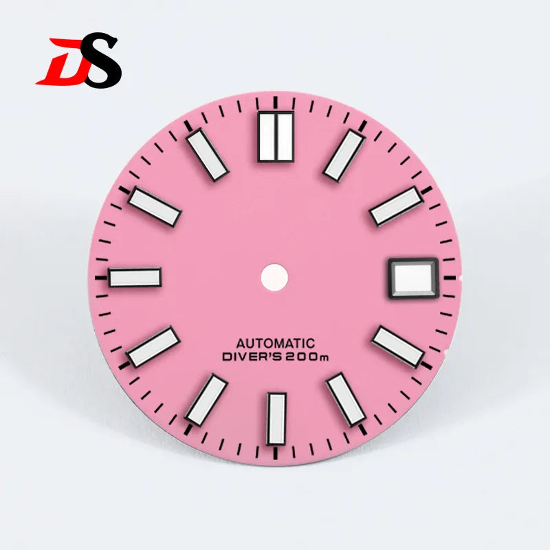 28.5mm Sunburst Dial Matte Blue Lume DIVERS 200m for NH35/NH36 Movement