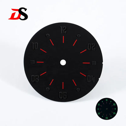 28.5mm Matte Dial Cockpit Instruments Pilot-inspired BGW9 NH38 NH35 ETA2824 SW200 Miyota 9015 Movement Black Lume