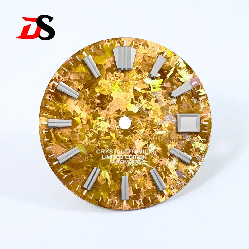 28.5mm Dial Ice Crystal Titanium Dial GS MOD No Lume NH35 Movement