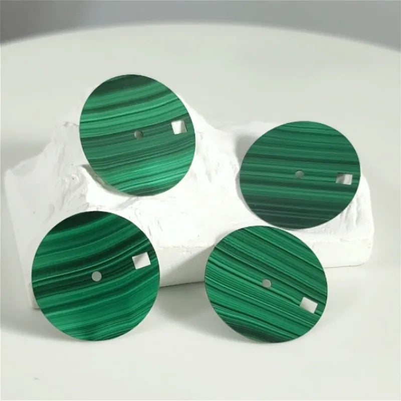 28.5mm Dial Malachite Blank Stone Dial NH35 Movement