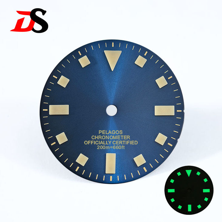 No Date Retro Pelagos Sun Blue/green Luminous Dial GMT50 Layer