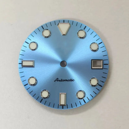28.5mm Dial Sunburst Matte Gradient Dial Blue Lume Nh35 Movement SKX007
