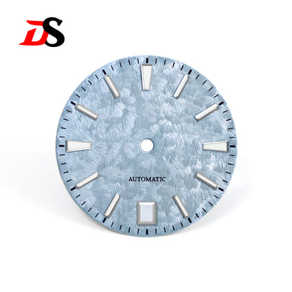 62GS 6 O'clock Date Dial Cherry Minute Mark NH35 Blue Lume Sakura Spring Light-green 28.5mm for SKX007 GS