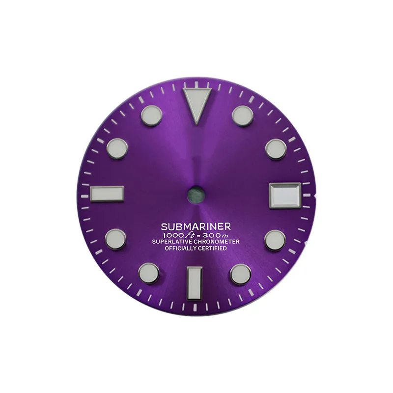 Sunburst SUB Dial Mod Luminous Dial NH35NH36 Movement 28.5mm