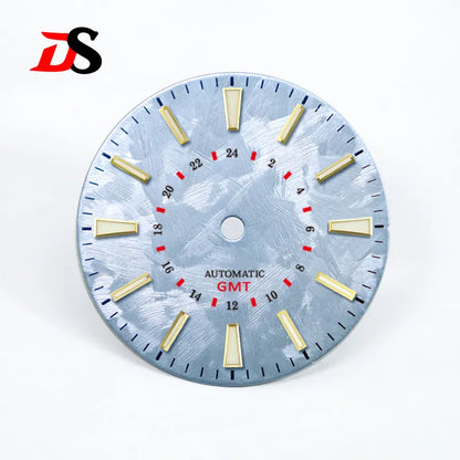 28.5mm Sakura Blue GMT Dial Blue Luminous NH34GMT Movement No Date