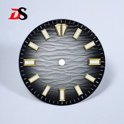 Gradient Wave Dial 28.5mm Blue Lume for NH35/NH38 Movement No Date