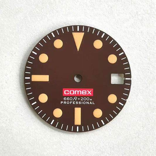 28.5mm Retro Dial NH35 Movement Modified Green Lume