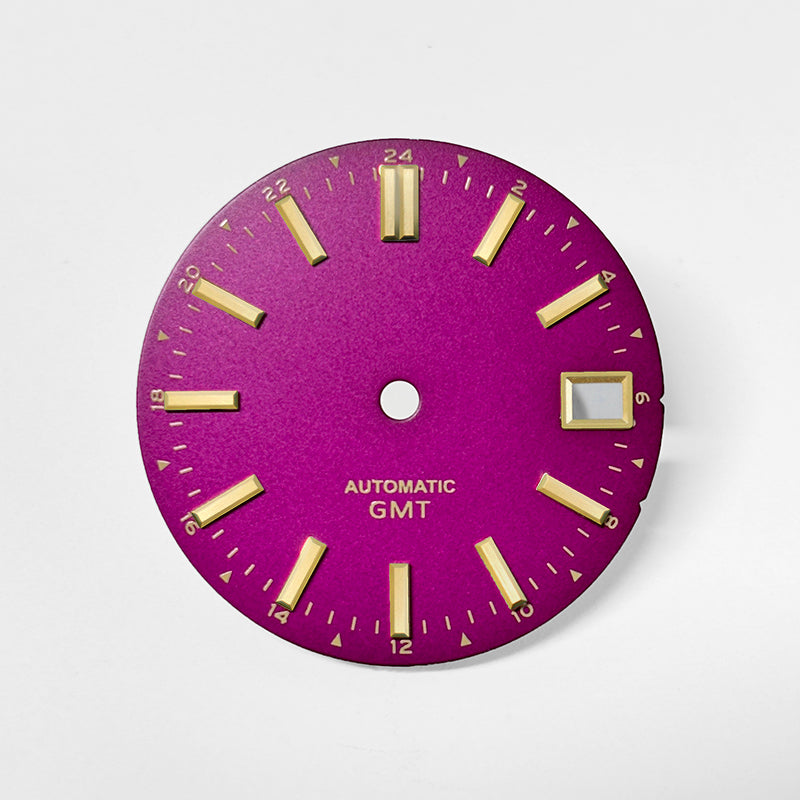 Brilliant Magenta Dial NH34 GMT SU7 28.5mm