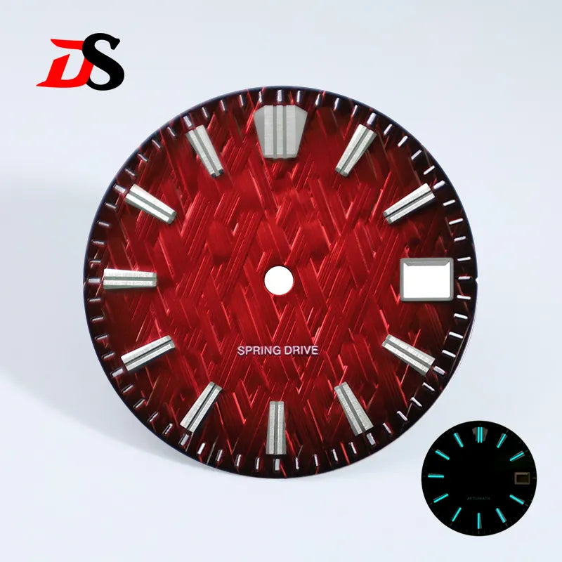28.5mm Ice Forests Dial NH34 NH35 Movement Blue Lume Date
