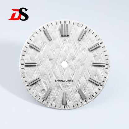 No Date 28.5mm Ice Forests Dial for NH34 NH35 Movement Blue Lume/no Lume