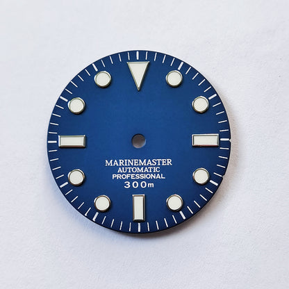 Sunburst Dial Matte Silver YM Index BGW9 C3 Lume for NH35NH36 Movement 28.5mm