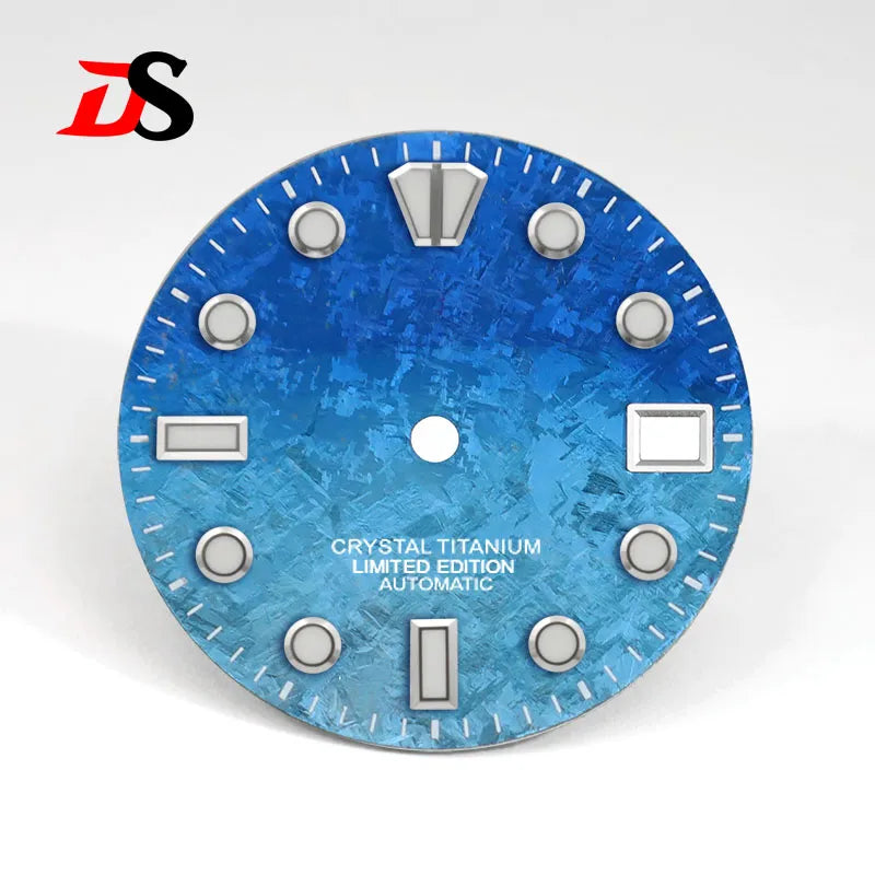 28.5mm Dial Crystal Titanium Text Dial Chaotic Texture BGW9 C3 Lume NH35 Movement