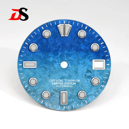 28.5mm Dial Crystal Titanium Text Dial Chaotic Texture BGW9 C3 Lume NH35 Movement
