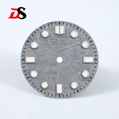 Meteorite Dial 28.5mm Blue Lume NH35 NH38 Movement Natural Grey No Date Dial