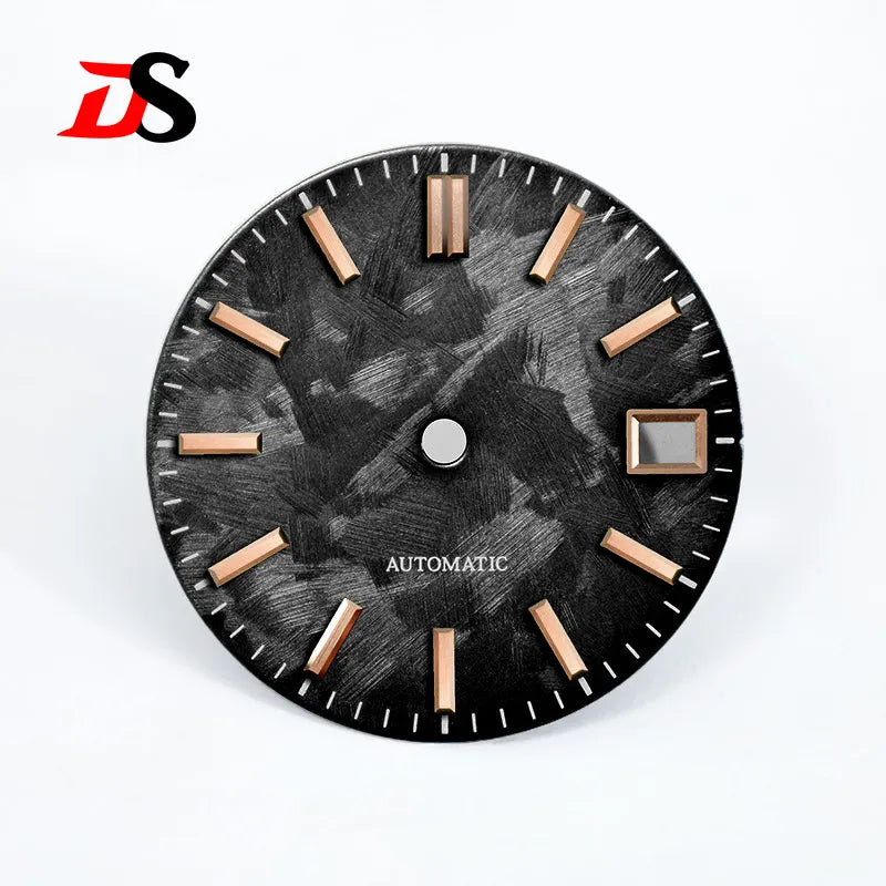 Sakura Dial Pink No Lume NH35 Movement Gold Index Rose Gold 28.5mm