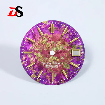 Ice Crystal Titanium Dial 28.5mm Dial No Lume NH35 Movement