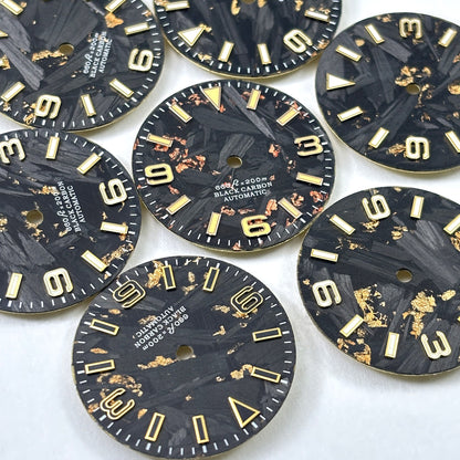 369 EXP Carbon Fiber Dial blue/green lume 28.5mm NH35