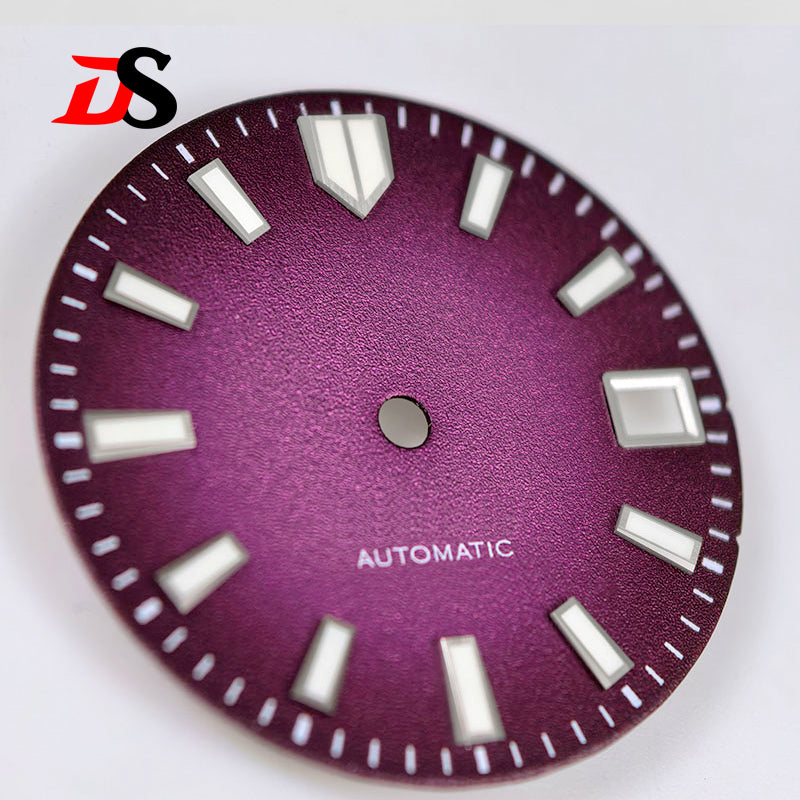 Spark Texture Pattern Blue lume Date 28.5mm NH35 Dial