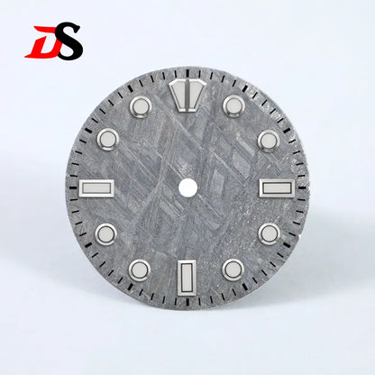 Meteorite Dial 28.5mm Blue Lume NH35 NH38 Movement Natural Grey No Date Dial