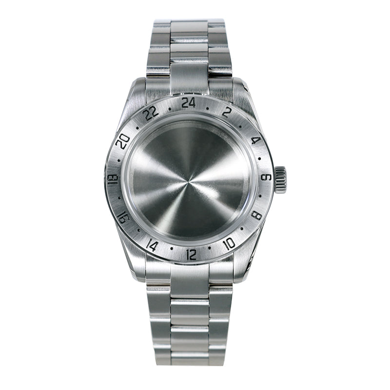 38.5mm Watch GMT Case Simple BB58 Stainless Steel