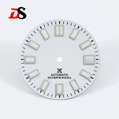 28.5mm Sunburst X Dial Blue Lume for NH35 Movement Watch Accessories
