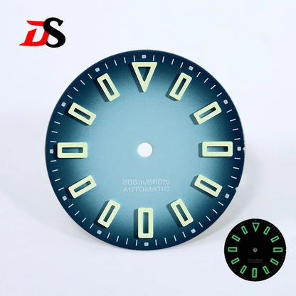 28.5mm Matte Dial Hollow Index BGW9 C3 Lume SKX007 for NH36 Movement No Date Window