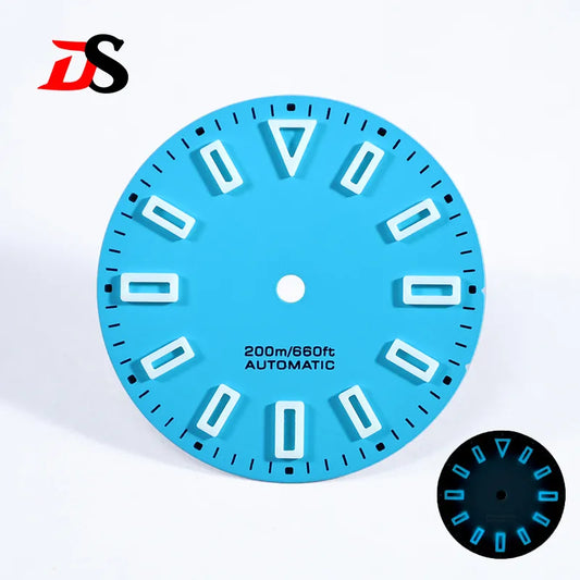 Matte 28.5mm Dial Hollow Index BGW9 Lume for NH35/ETA2824/MIYOTA 9015 Movement No Date
