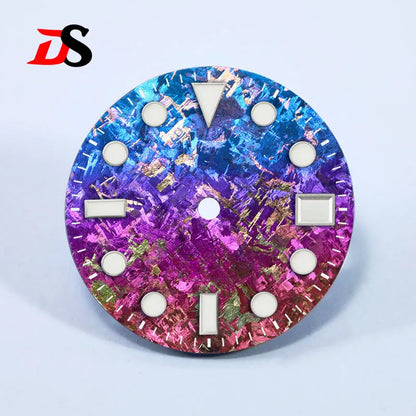 Crystal Titanium Text Dial Chaotic Texture BGW9 C3 Lume NH35 Movement 28.5mm Dial