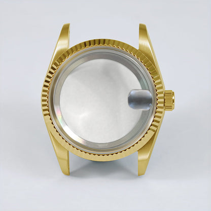 PVD Gold Rose gold 36mm Oyster Case Glass Sapphire AR Coating High Quality NH35/NH36