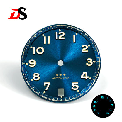 Presell-Foregoer Dial Blue Lume 28.5mm Number NH35 Dial Five-pointed Star