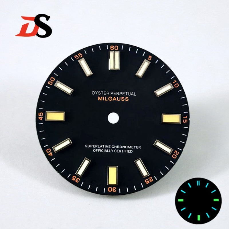 Matte Dial Modified MILGAUSS BGW9 C3 Lume NH38 Scientist Watch 28.5mm