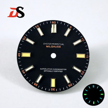 Matte Dial Modified MILGAUSS BGW9 C3 Lume NH38 Scientist Watch 28.5mm