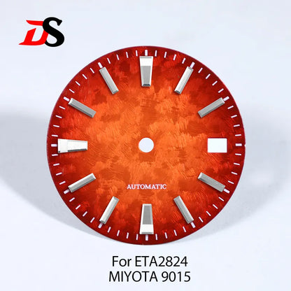 28.5mm Dial 62GS Xinzhou Sakura Dial Blue Lume for NH35 ETA2824 SW200 MIYOTA9015 Movement No Date