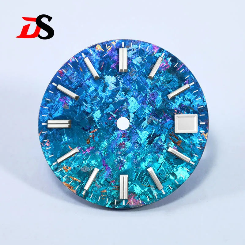 Gradient Blue Purple Dial Crystal Titanium Texture 28.5mm NO Lume NH35 Movement
