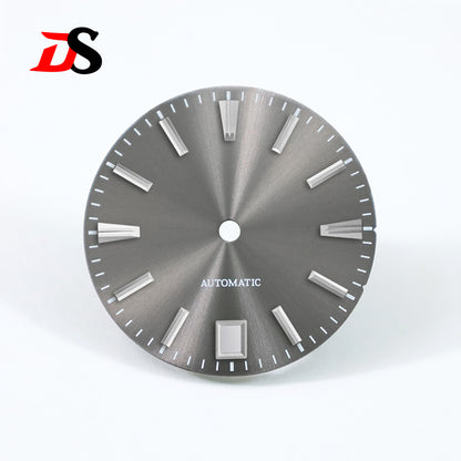 GS 28.5mm Sunburst Dial 6 O'clock Blue Lume NH35 Movement No Lume