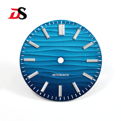 Sea Wave Dial No Date No Lume/blue lume NH35 Dial
